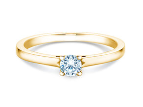 Bague de fiançailles Romance en 9K or jaune avec diamant 0,25ct G/SI