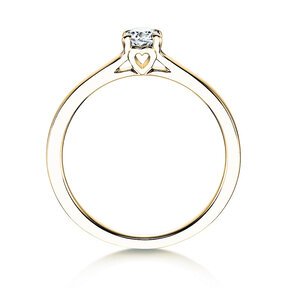 Bague de fiançailles Romance en 9K or jaune avec diamant 0,25ct G/SI