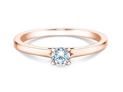 Bague de fiançailles Romance dans or rose