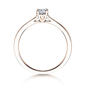 Bague de fiançailles Romance dans or rose