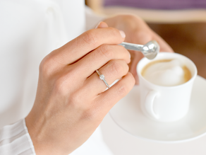 Bague de fiançailles Romance diamant de laboratoire