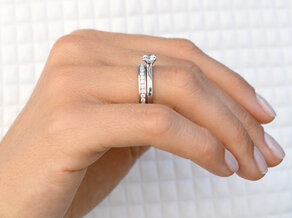 Bague de fiançailles Romance dans 14K or blanc avec diamant 0,30ct G/SI
