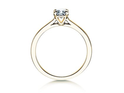 Bague de fiançailles Romance dans 14K or jaune avec diamant 0,40ct H/SI