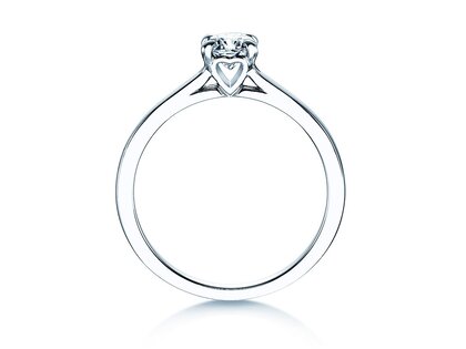 Bague de fiançailles Romance dans 14K or blanc avec diamant 0,40ct H/SI