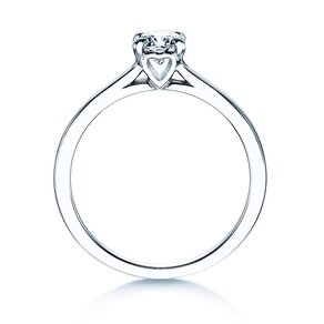 Bague de fiançailles Romance dans 14K or blanc avec diamant 0,40ct H/SI