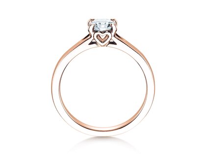 Bague de fiançailles Romance dans 18K or rose avec diamant 0,75ct G/SI