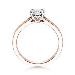 Bague de fiançailles Romance dans 18K or rose avec diamant 0,75ct G/SI