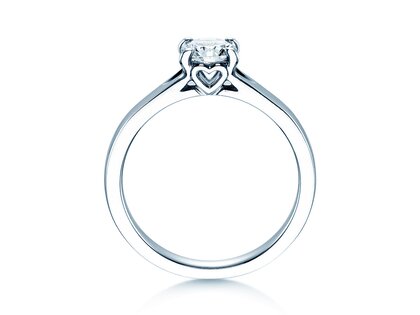 Bague de fiançailles Romance dans 18K or blanc avec diamant 0,75ct H/SI