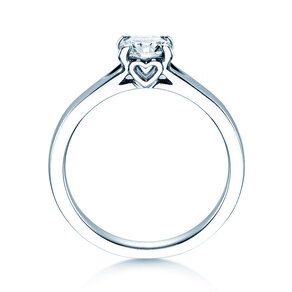 Bague de fiançailles Romance dans 18K or blanc avec diamant 0,75ct H/SI