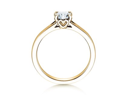 Bague de fiançailles Romance dans 18K or jaune avec diamant 0,75ct G/SI