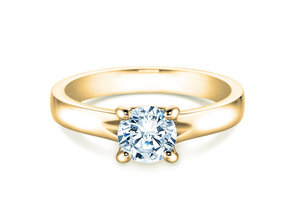 Bague de fiançailles Romance en 9K or jaune avec diamant 1,00ct H/SI