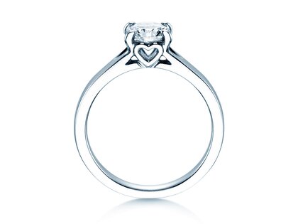 Bague de fiançailles Romance en 14K or blanc avec diamant 2,50ct H/SI