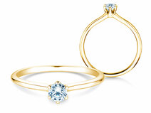 Bague de fiançailles Royal en 18K or jaune avec diamant 0,25ct G/SI