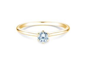 Bague de fiançailles Royal en 14K or jaune avec diamant 0,30ct G/SI
