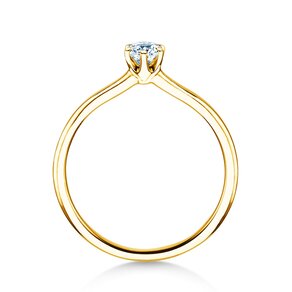 Bague de fiançailles Royal en 14K or jaune avec diamant 0,30ct G/SI