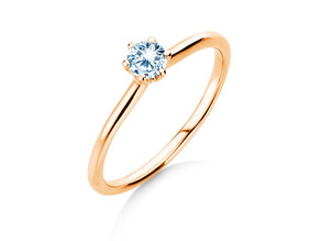 Bague de fiançailles Royal en 14K or rose avec diamant 0,30ct G/SI