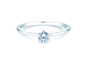 Bague de fiançailles Royal en 14K or blanc avec diamant 0,30ct G/SI