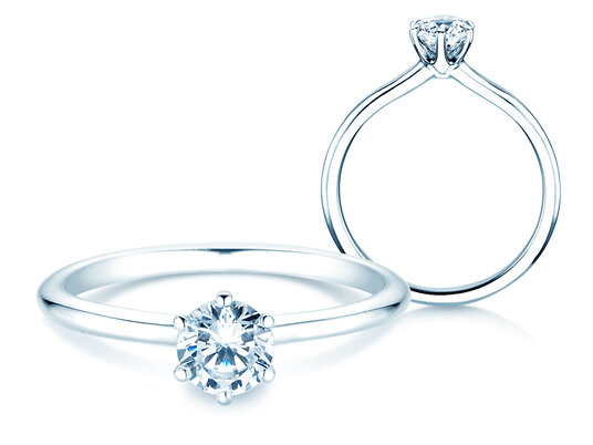 Bague de fiançailles Royal en platine