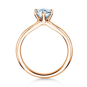 Bague de fiançailles Royal en 9K or rose avec diamant 1,00ct H/SI