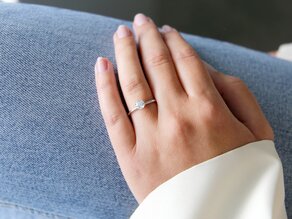 Bague de fiançailles Royal en argent