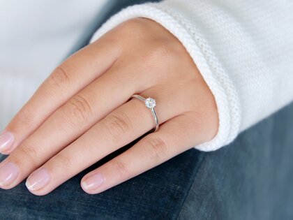 Bague de fiançailles Royal en argent
