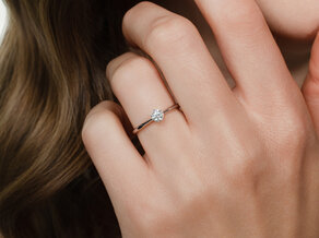 Bague de fiançailles Spirit dans 18K or blanc avec diamant 0,30ct G/SI