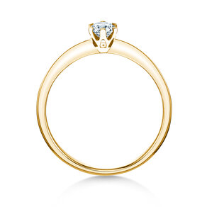 Bague de fiançailles The One dans 14K or jaune avec diamant 0,25ct G/SI