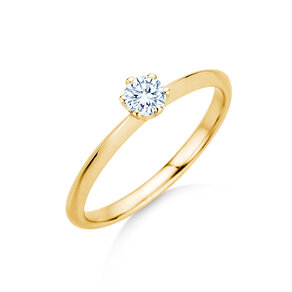 Bague de fiançailles The One dans 14K or jaune avec diamant 0,25ct G/SI