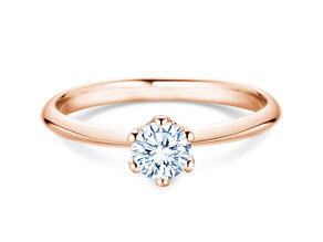 Bague de fiançailles The One dans or rose