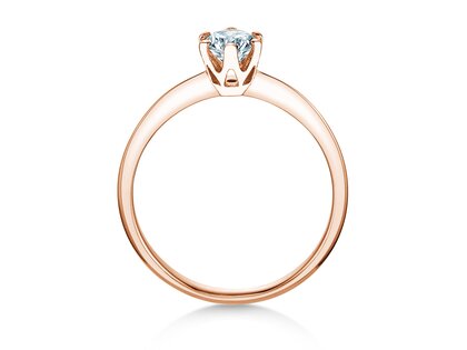 Bague de fiançailles The One dans or rose