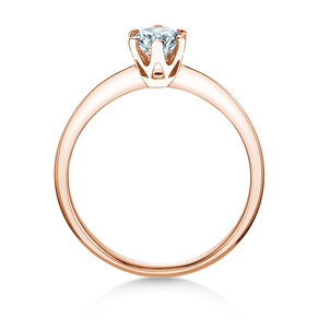 Bague de fiançailles The One dans or rose