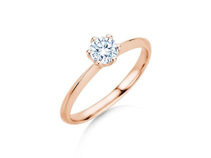 Bague de fiançailles The One dans or rose