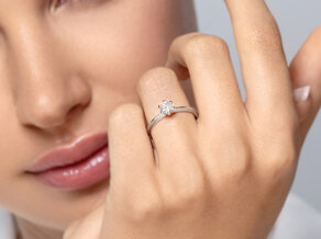 Bague de fiançailles The One dans argent