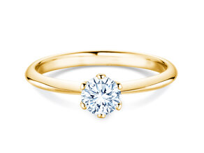 Bague de fiançailles The One en 18K or jaune avec diamant 0,60ct G/IF