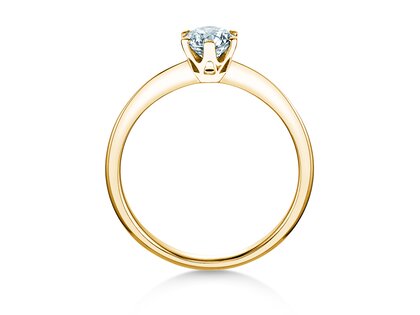Bague de fiançailles The One en 18K or jaune avec diamant 0,60ct G/IF
