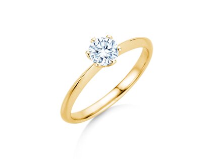 Bague de fiançailles The One en 18K or jaune avec diamant 0,60ct G/IF