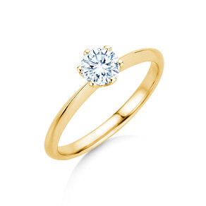 Bague de fiançailles The One en 18K or jaune avec diamant 0,60ct G/IF