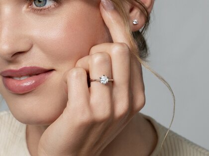 Bague de fiançailles The One en 9K or jaune avec diamant 1,50ct G/SI