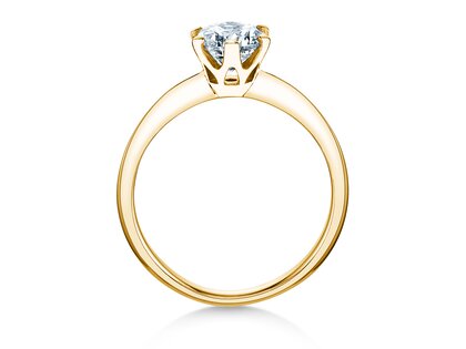 Bague de fiançailles The One en 9K or jaune avec diamant 1,50ct G/SI