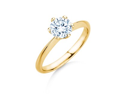 Bague de fiançailles The One en 9K or jaune avec diamant 1,50ct G/SI