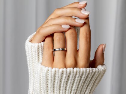 Bague de fiançailles Destiny dans Argent 925/- avec diamant 0,10ct H/SI
