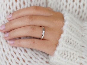 Bague de fiançailles Destiny dans Argent 925/- avec diamant 0,10ct H/SI