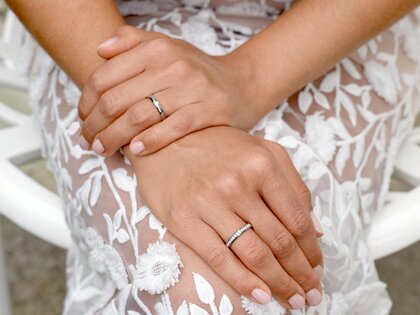 Bague de fiançailles Destiny dans Argent 925/- avec diamant 0,10ct H/SI