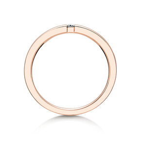 Bague de fiançailles Infinity dans 14K or rose avec diamant 0,03ct G/SI