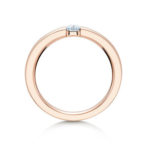 Bague de fiançailles Infinity dans 18K or rose avec diamant 0,15ct G/SI
