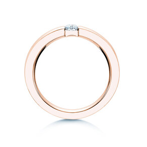 Bague de fiançailles Infinity dans 14K or rose avec diamant 0,20ct H/SI
