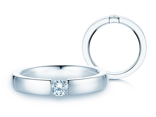 Bague de fiançailles Infinity dans platine