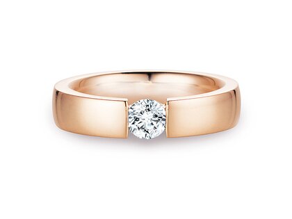 Bague de fiançailles Infinity dans 18K or rose avec diamant 0,50ct G/SI