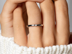 Bague de fiançailles Italic dans 14K or jaune avec diamant 0,03ct H/SI