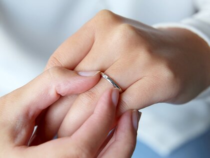 Bague de fiançailles Italic dans Argent 925/- avec diamant 0,03ct G/SI